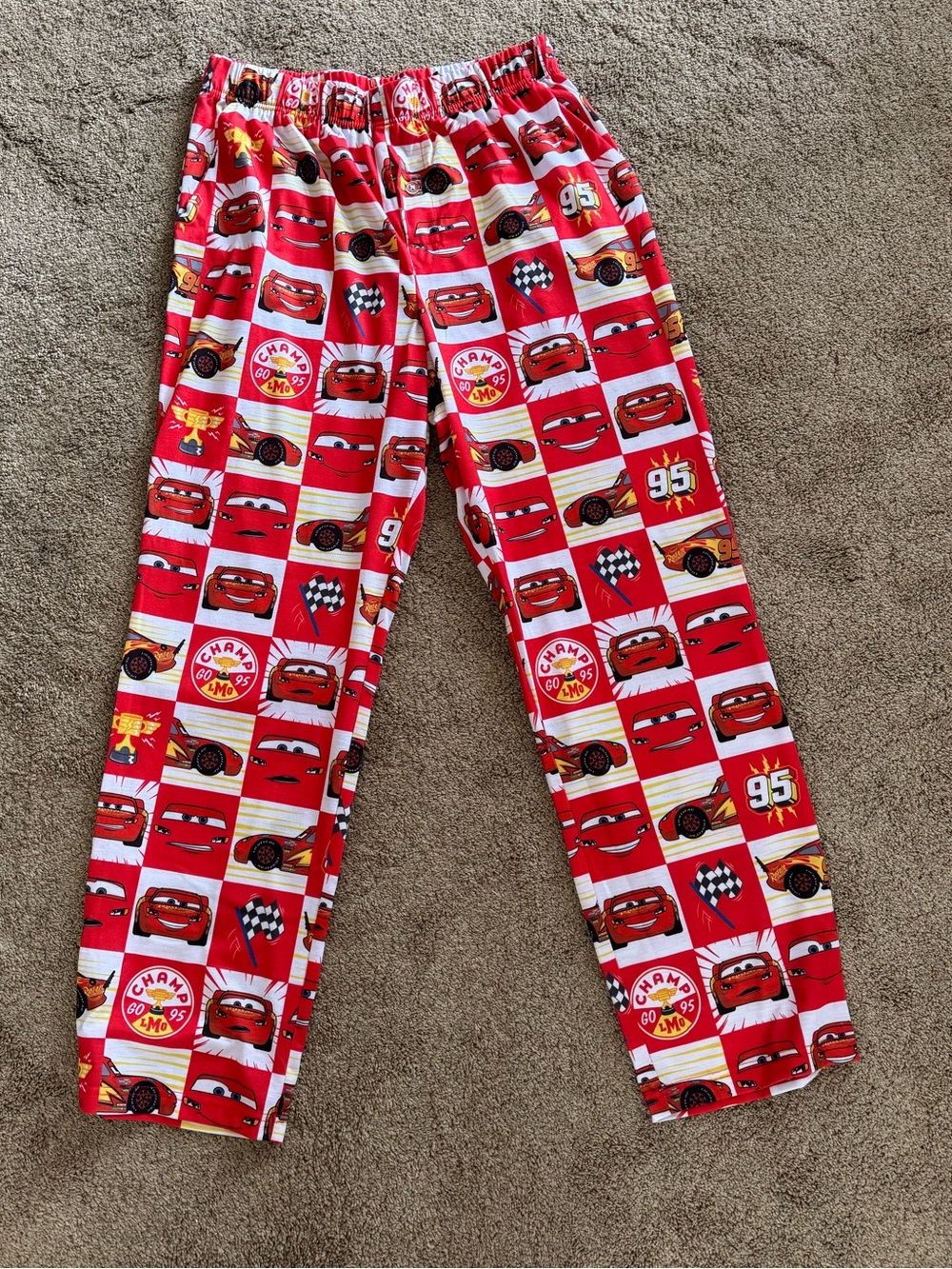 Lightning McQueen Mens Pajama Pants
